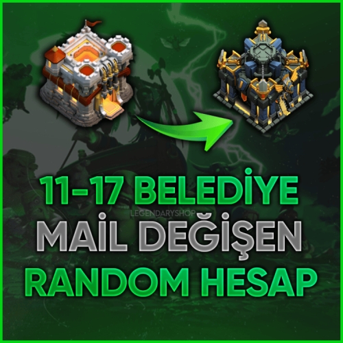  ⭐11-17 SEVİYE BELEDİYE GARANTİLİ MAİL DEĞİŞEN